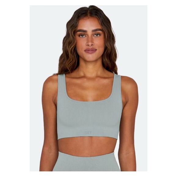 Set Active Seamless Sports Bra XS/S Blue - Picture 1 of 4